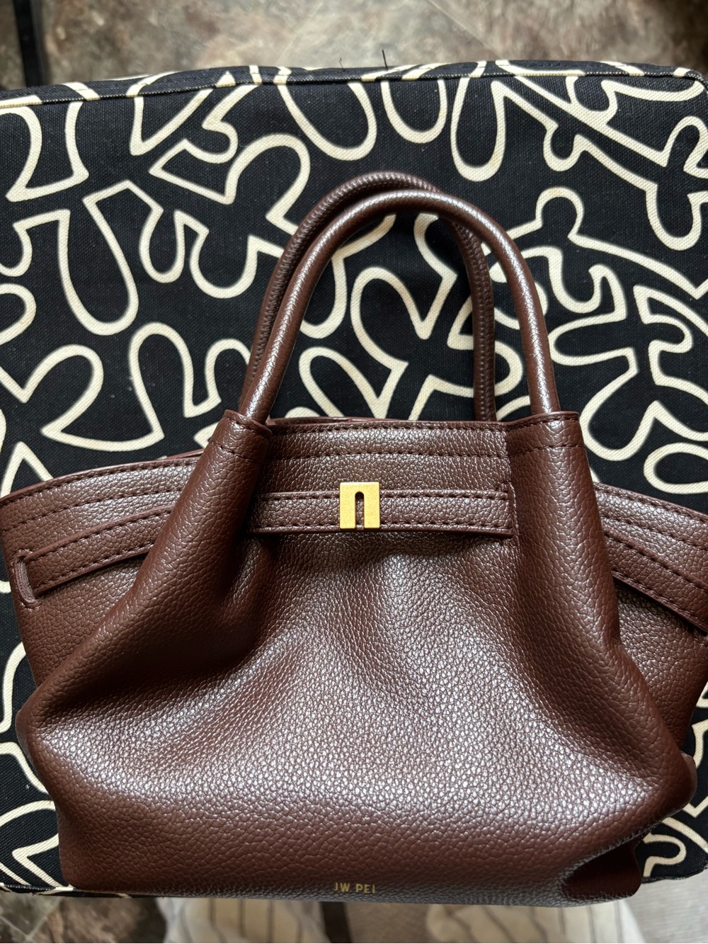 JW Pei Mini Hana Tote Bag in Brown